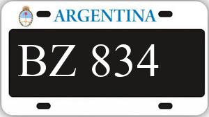 Patente AA834BZ