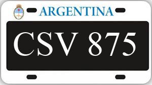 Patente CSV875