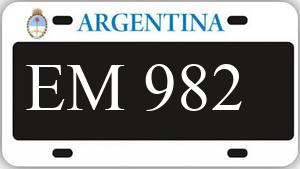 Patente AA982EM
