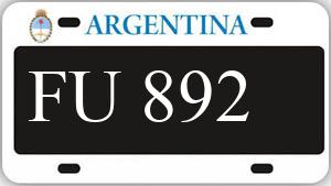Patente AA892FU