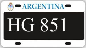 Patente AA851HG