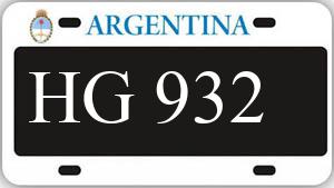 Patente AA932HG