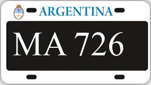 Patente AA726MA