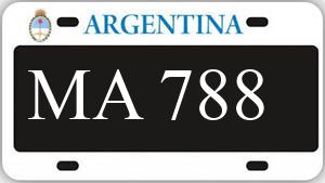 Patente AA788MA
