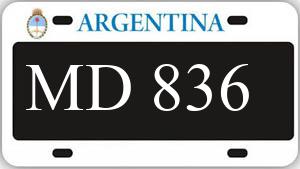 Patente AA836MD