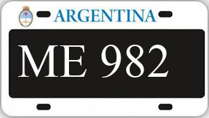 Patente AA982ME