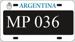 Patente AA036MP