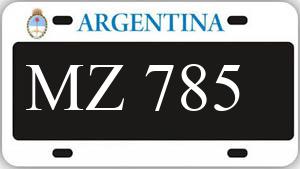 Patente AA785MZ