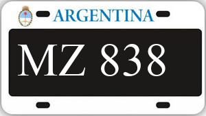 Patente AA838MZ