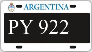 Patente AE922PY