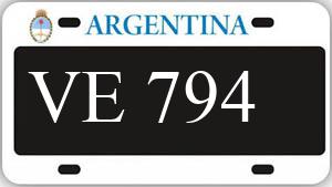 Patente AA794VE