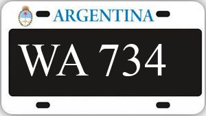 Patente AA734WA