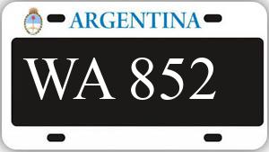 Patente AA852WA