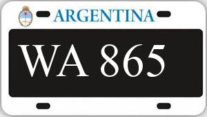 Patente AA865WA