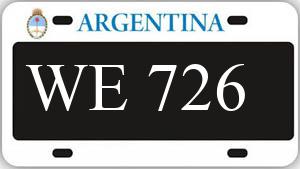 Patente AA726WE