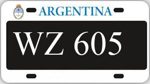 Patente AA605WZ
