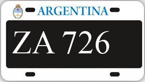 Patente AA726ZA