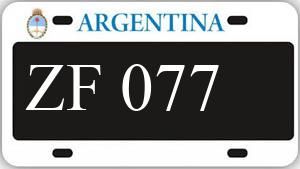Patente AA077ZF