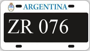 Patente AA076ZR